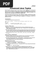 Advanced Java Topics