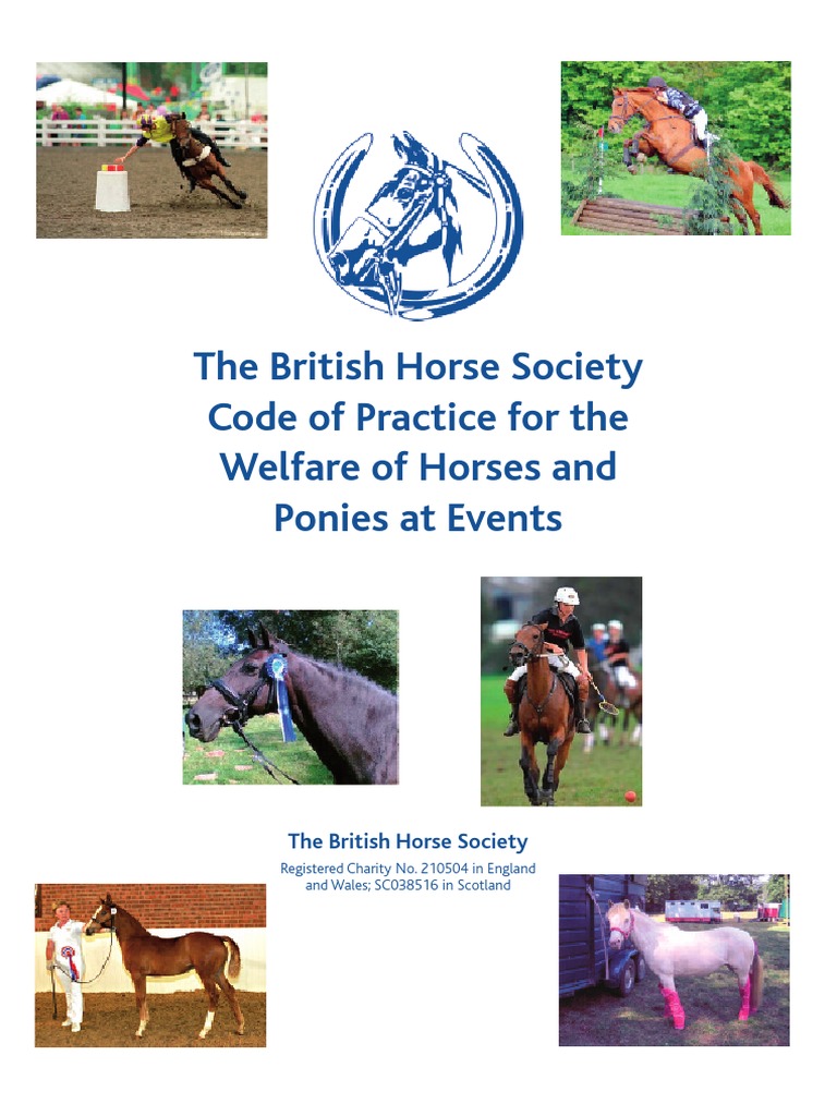 BHS Code of Practice For The Welfare of Horses and Ponies at Events ...