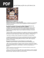 Atividades de Estimulação Da Leitura e Da Escrita