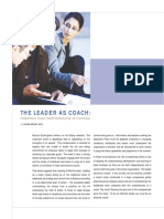 The Leader As Coach:: Article