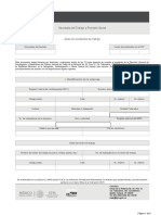 STPS Formato de Aviso de Accidentes de Trabajo