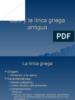 Safo y La Lírica Griega Antigua