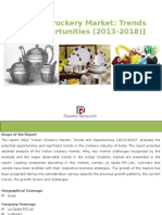 (Indian Crockery Market: Trends and Opportunities (2013-2018) )