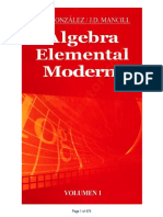 Álgebra Elemental Moderna Vol.1 - M. O. Gonzales, J. D. Mancill - 1ed