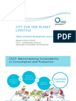 City For One Planet Lifestyle: Value-Oriented Development and Investment