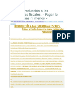 Breve Introducción A Las Estrategias Fiscales I