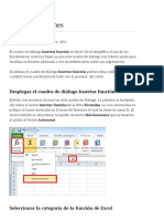 Insertar funciones en Excel