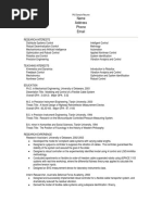Phd Tech Resume