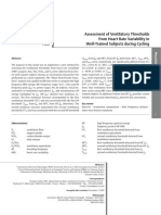 Assessment of Ventilatory Thresholds From Heart Rate Variability in Well-Trained Subjects During Cycling