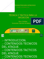 Técnico Táctico para La Iniciación