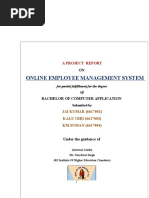 Online Employee Management System: A Project Report