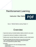 Reinforcement Learning: Instructor: Max Welling