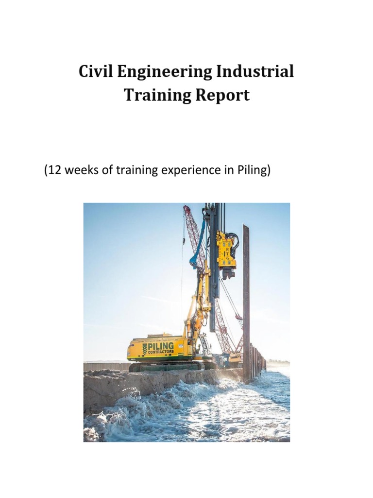 CIVIL ENGINEERING INDUSTRIAL TRAINING REPORT PDF visual data 6