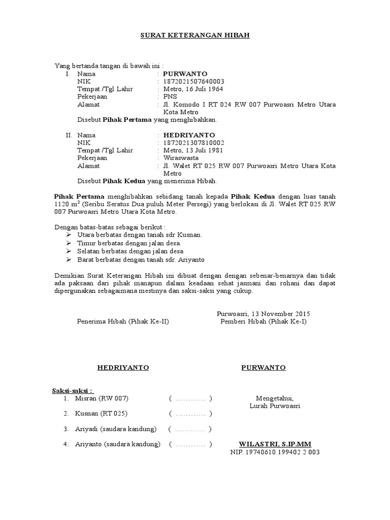 Surat Keterangan Hibah 2doc