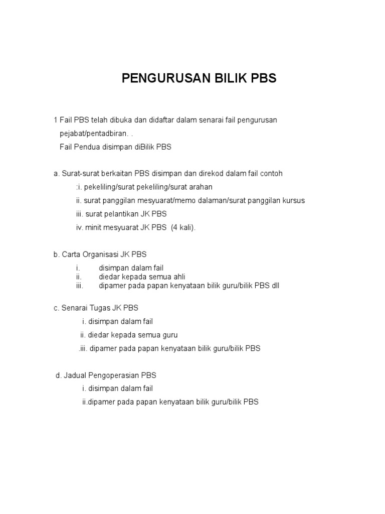 Surat Pekeliling Keperluan Ldp