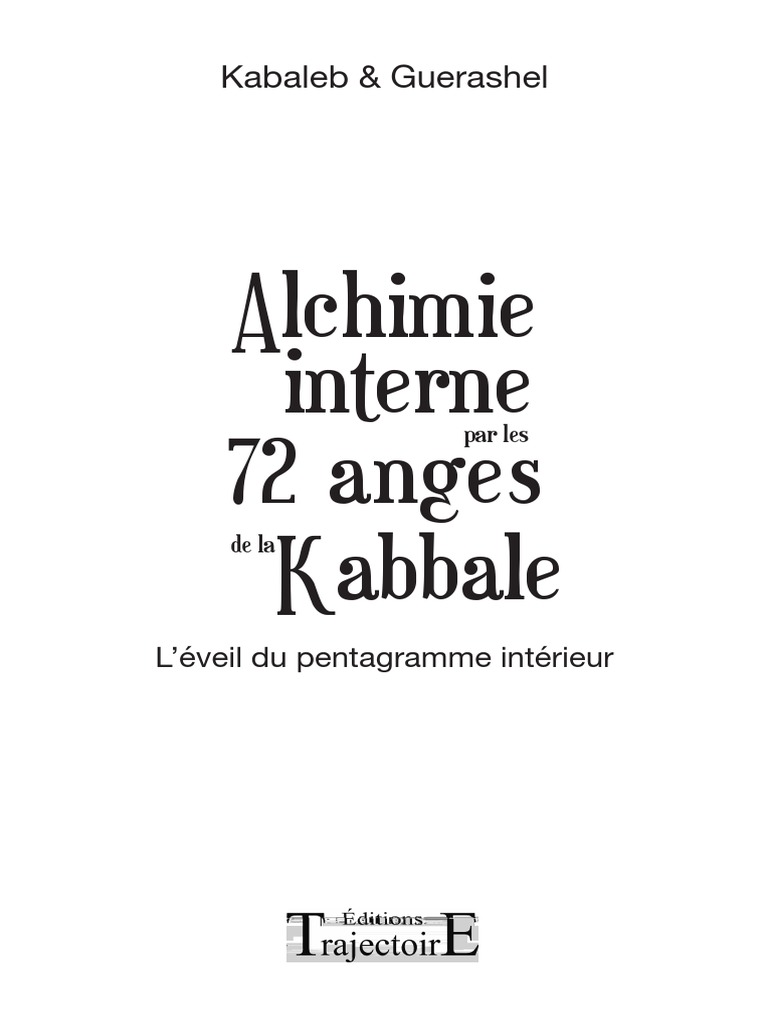 Les 72 Anges De La Kabbale Pdf