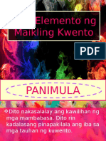 Elemento NG Maikling Kwento