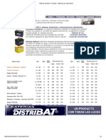 Baterías Distribat - Productos - Baterías para Automotores PDF