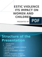 Presentation On Domestic Violence