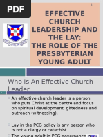 Effective Church Leadership and The Lay: The Role of The Presbyterian Young Adult