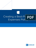 A Best Practice Expenses Policy Template Concur Uk 2014