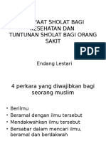 Manfaat Sholat Dan Sholat BG Orang Sakit Muskuloskeletal