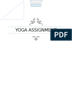 Yoga Assignment