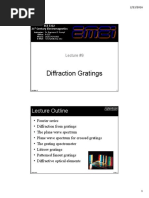 Lecture 9 - Diffraction Gratings