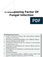 Predisposing Factor of Fungal Infection
