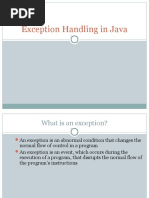 Exceptions in Java