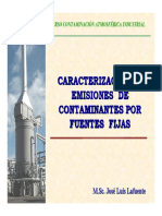 Caracterización de Emisiones Atmosféricas.