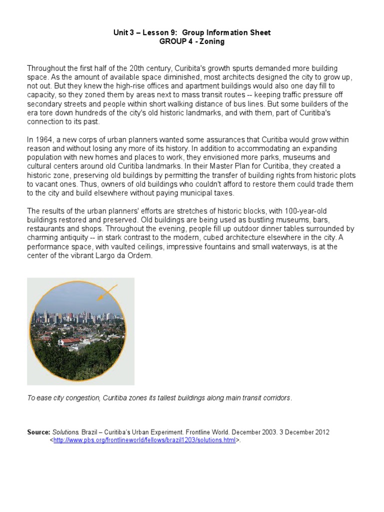U3 l9 8 Group 4 - Zoning Group Information Sheet | PDF | Zoning | Land ...