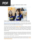 Download Tips Dan Trik Cara Menang Main Judi Roulette Online by agenjudi55 SN319111678 doc pdf