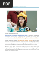 Download Tips Dan Trik Cara Menang Main Judi Baccarat Online by Janice Tamin SN319112877 doc pdf