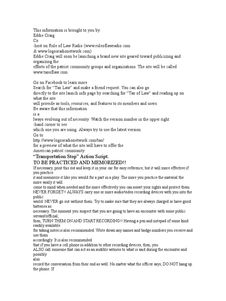 Rights During Police Encounters | PDF | Arrest Warrant | Arrest