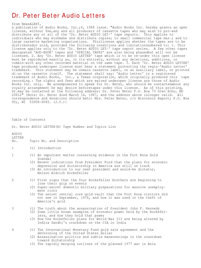DR Beter Files | PDF
