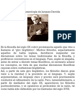 De La Gramatología de Jacques Derrida.