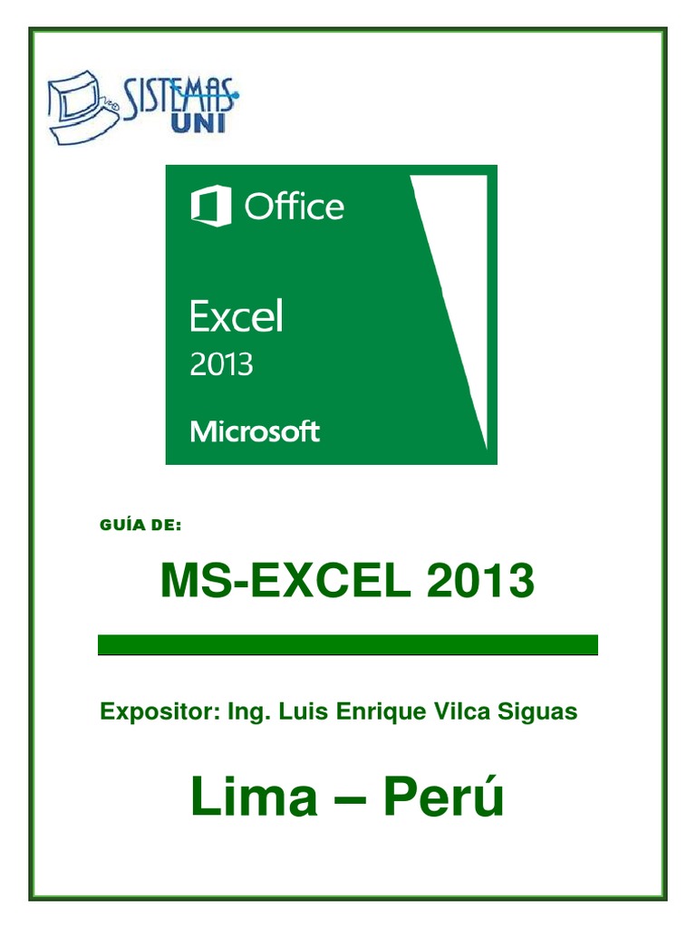 MANUAL DE EXCEL 2013 PDF CON EJERCICIOS visual data 3
