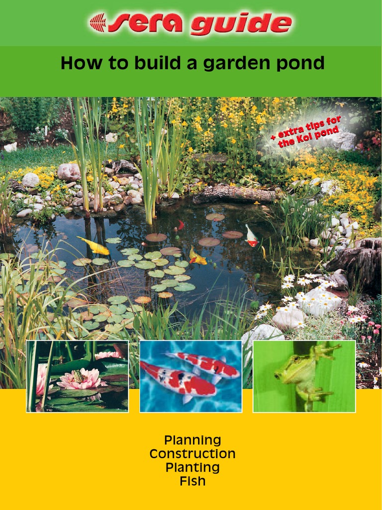 Sera Guide, How To Build A Garden Pond PDF Pond Hvac