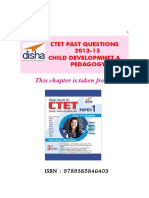 Disha Publication CTET Paper Child Development Pedagogy Past Questions