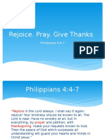 Rejoice. Pray. Give Thanks