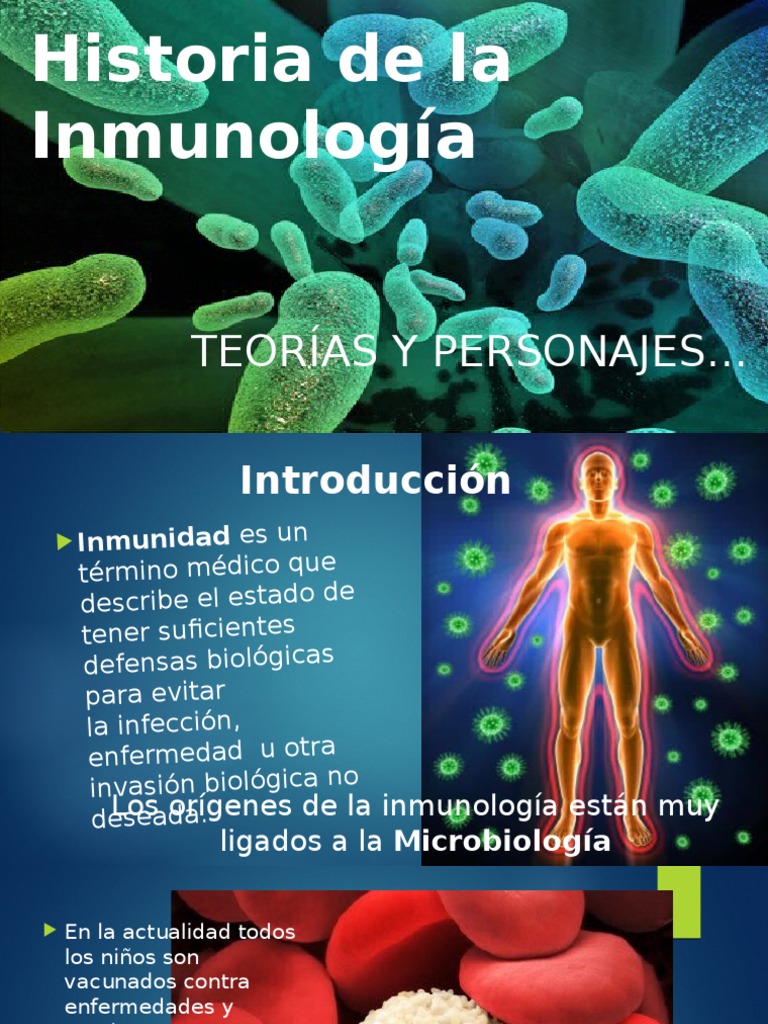 Historia de la Inmunología.pptx Vacunas Salud pública