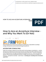 How To Ace An Accenture Interview - and Why You Want To (Or Not) - Management Consulted