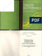 Tehnologia Lucrarilor Electrotehnice IX 1988
