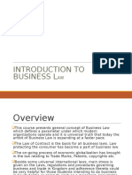 Business Law - Introduction