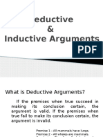 Deductive & Inductive Arguments