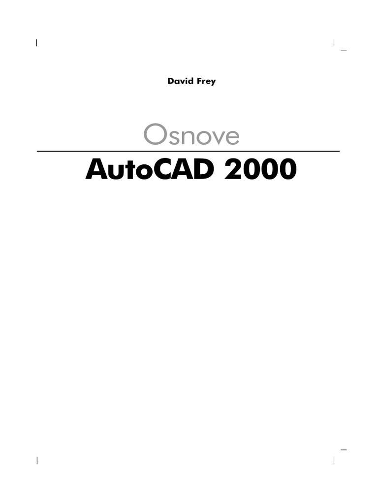 AutoCAD 2000 Osnove - Pog 01 PDF | PDF