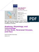 Anatomy, Physiology, and Immunology of The Nose, Paranasal Sinuses, and Face