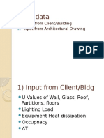 Input Data: Input From Client/Building Input From Architectural Drawing