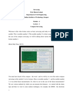 Surveying Prof. Bharat Lohani Department of Civil Engineering Indian Institute of Technology, Kanpur